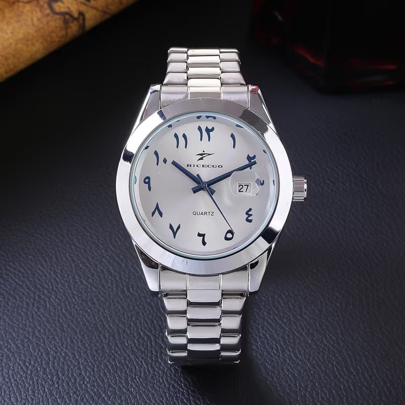 Men's Classic Quartz Steel Strap Wristwatch