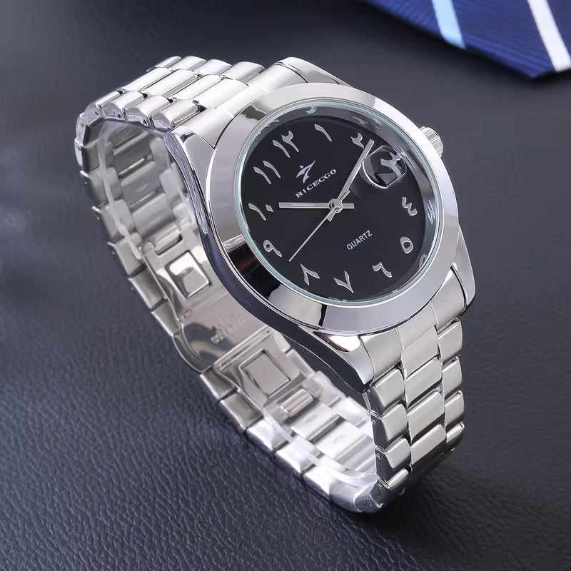 Men's Classic Quartz Steel Strap Wristwatch