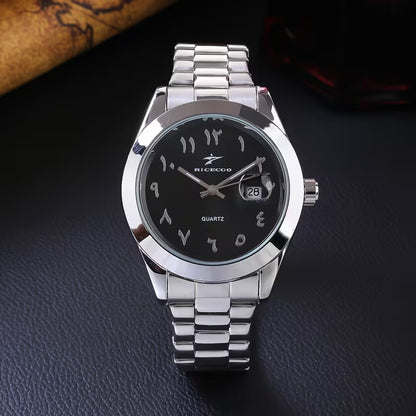 Men's Classic Quartz Steel Strap Wristwatch